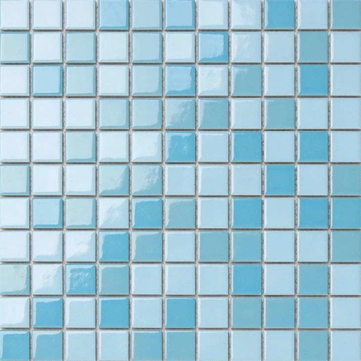 Azulejo de piscina de mosaico de delfín