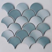 Fish Scale Mosaic Tile Backsplash Fish Scale Mosaic Tile Backsplash