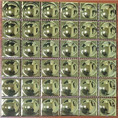 Placa para salpicaduras de mosaico de acero inoxidable